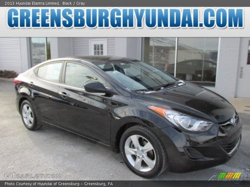 Black / Gray 2013 Hyundai Elantra Limited