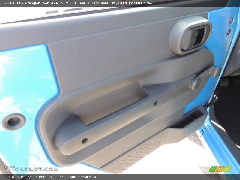 Surf Blue Pearl / Dark Slate Gray/Medium Slate Gray 2010 Jeep Wrangler Sport 4x4