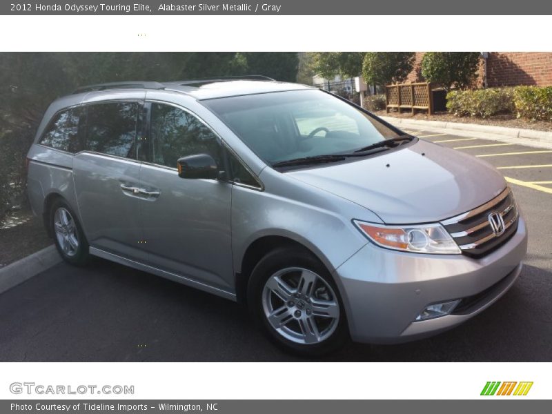 Alabaster Silver Metallic / Gray 2012 Honda Odyssey Touring Elite