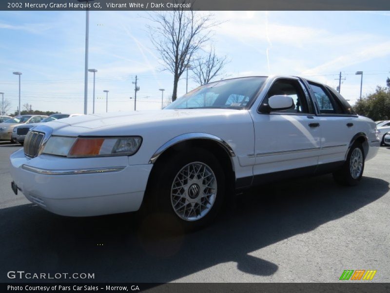 Vibrant White / Dark Charcoal 2002 Mercury Grand Marquis GS