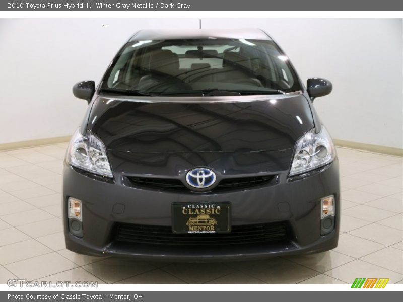 Winter Gray Metallic / Dark Gray 2010 Toyota Prius Hybrid III