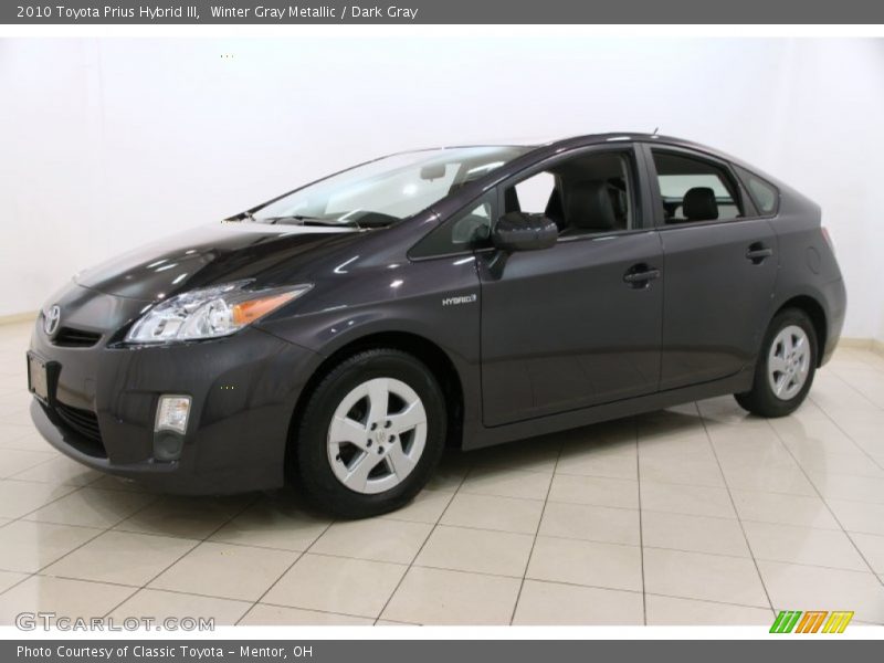 Winter Gray Metallic / Dark Gray 2010 Toyota Prius Hybrid III