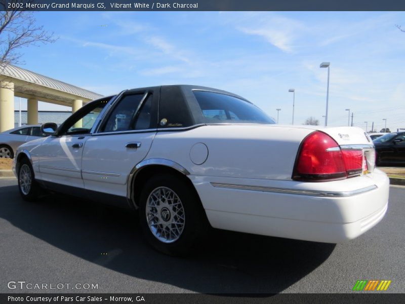 Vibrant White / Dark Charcoal 2002 Mercury Grand Marquis GS