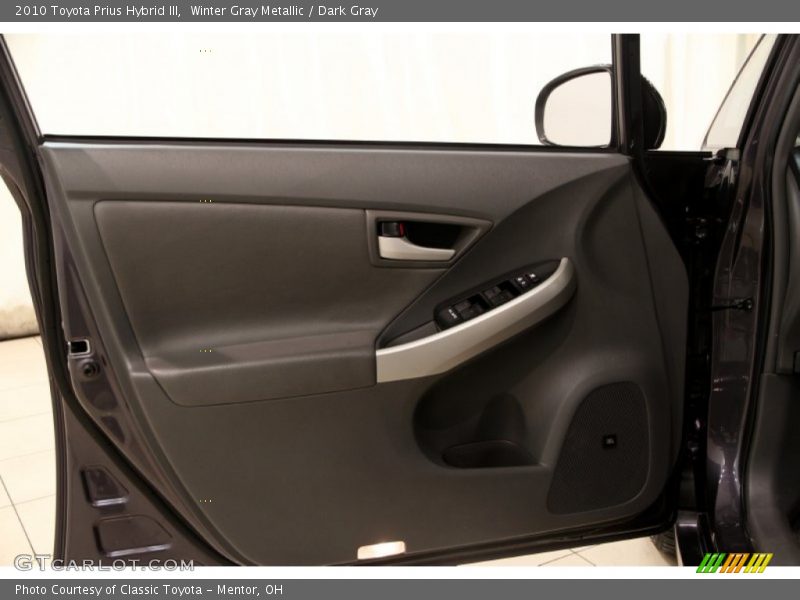 Winter Gray Metallic / Dark Gray 2010 Toyota Prius Hybrid III
