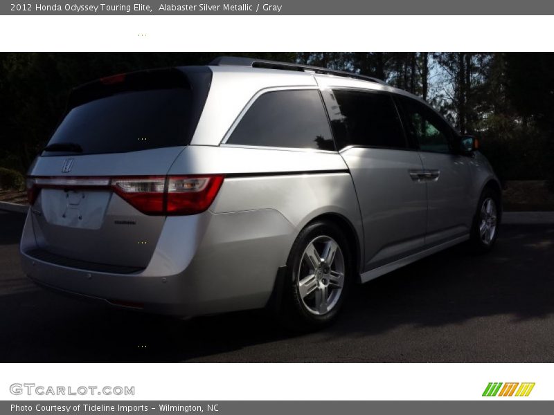 Alabaster Silver Metallic / Gray 2012 Honda Odyssey Touring Elite