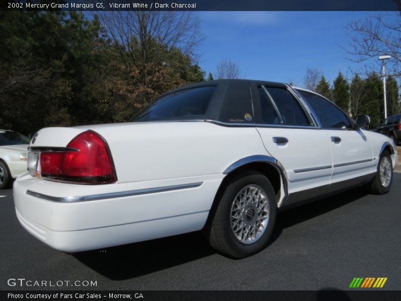 Vibrant White / Dark Charcoal 2002 Mercury Grand Marquis GS
