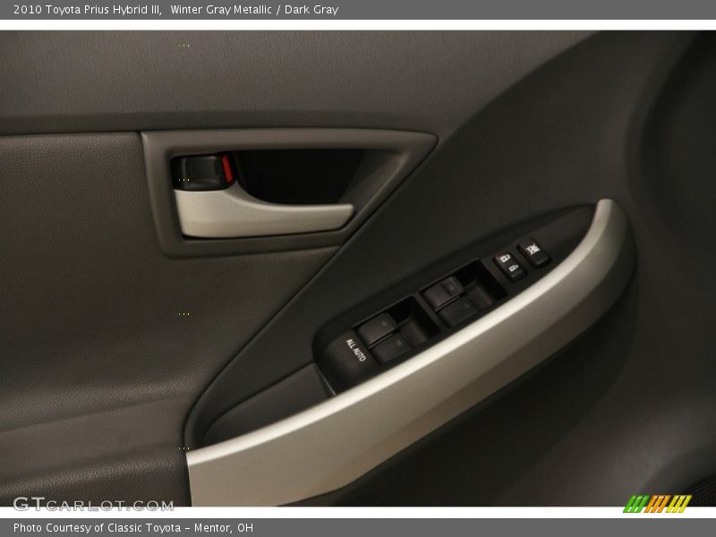 Winter Gray Metallic / Dark Gray 2010 Toyota Prius Hybrid III