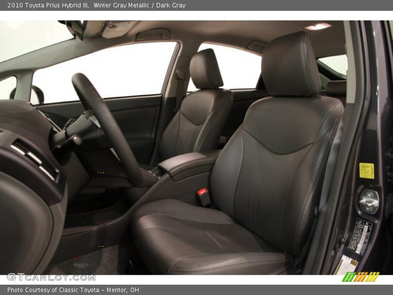 Winter Gray Metallic / Dark Gray 2010 Toyota Prius Hybrid III
