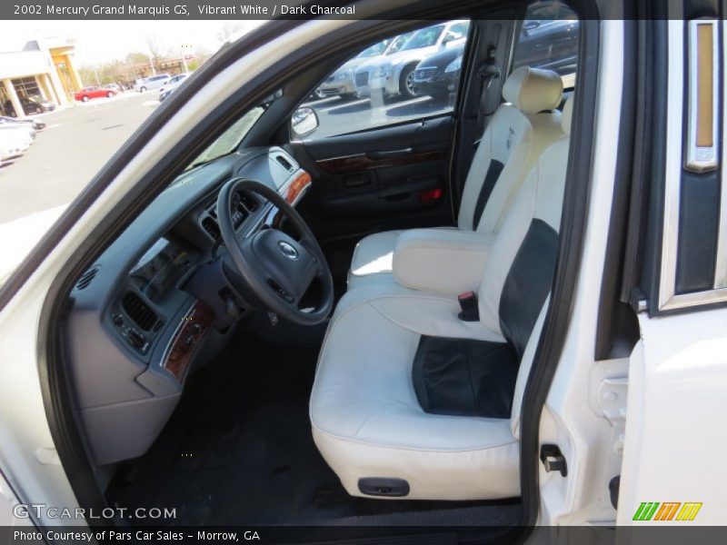 Vibrant White / Dark Charcoal 2002 Mercury Grand Marquis GS