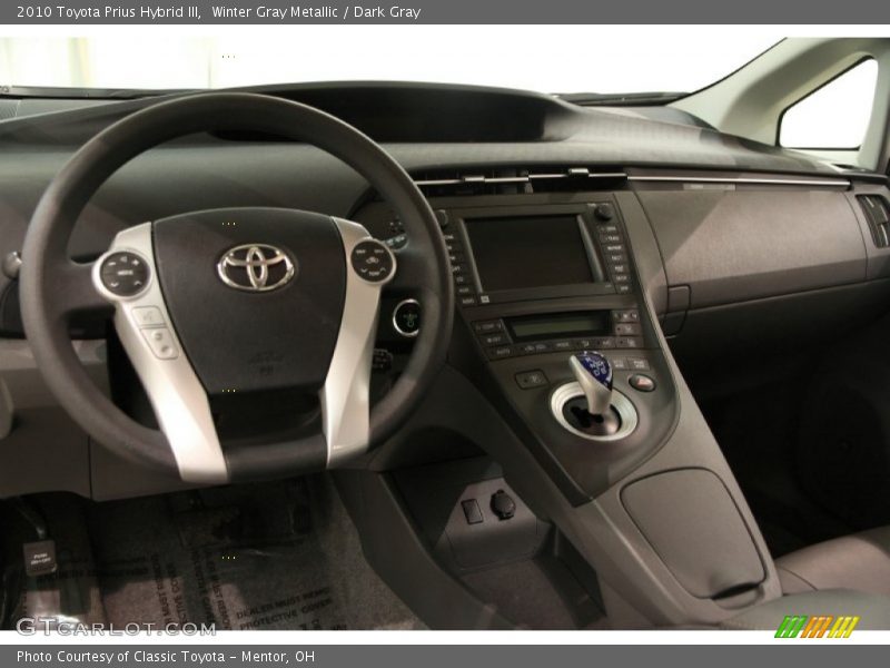 Winter Gray Metallic / Dark Gray 2010 Toyota Prius Hybrid III