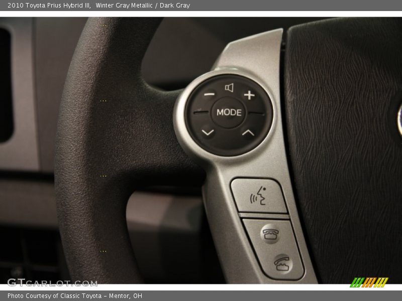 Winter Gray Metallic / Dark Gray 2010 Toyota Prius Hybrid III