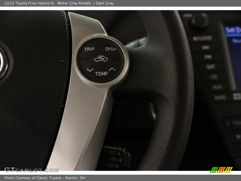 Winter Gray Metallic / Dark Gray 2010 Toyota Prius Hybrid III