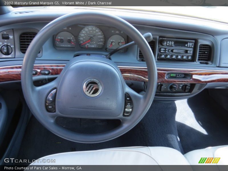 Vibrant White / Dark Charcoal 2002 Mercury Grand Marquis GS