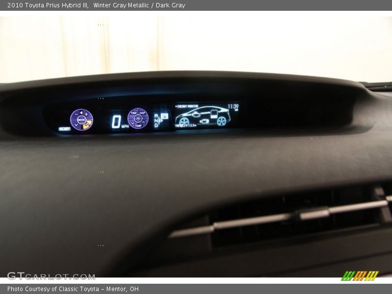 Winter Gray Metallic / Dark Gray 2010 Toyota Prius Hybrid III