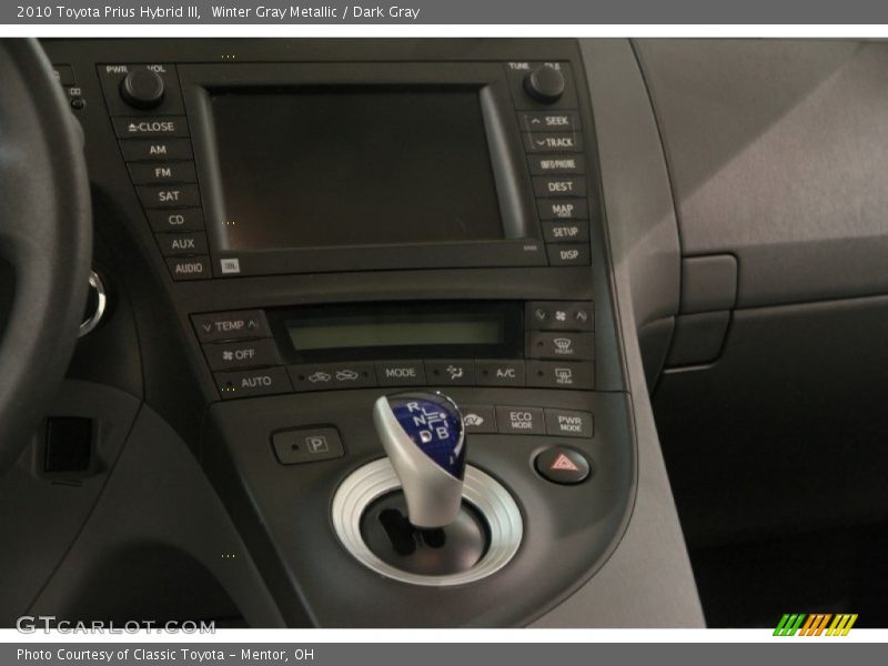 Winter Gray Metallic / Dark Gray 2010 Toyota Prius Hybrid III