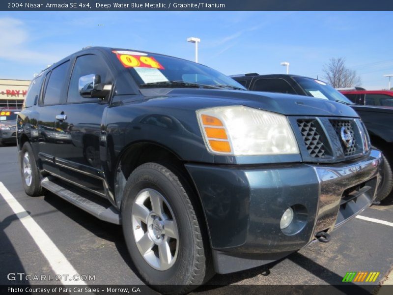 Deep Water Blue Metallic / Graphite/Titanium 2004 Nissan Armada SE 4x4