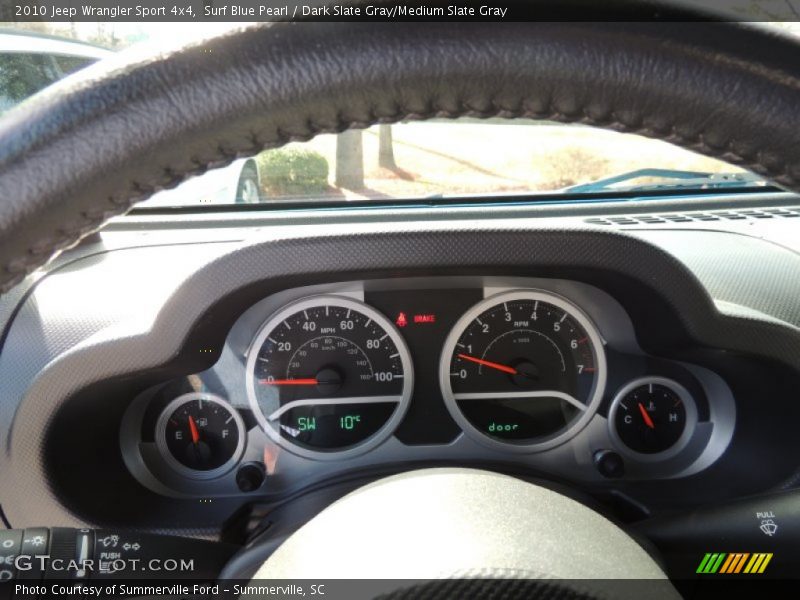 Surf Blue Pearl / Dark Slate Gray/Medium Slate Gray 2010 Jeep Wrangler Sport 4x4