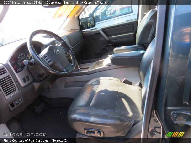 Deep Water Blue Metallic / Graphite/Titanium 2004 Nissan Armada SE 4x4