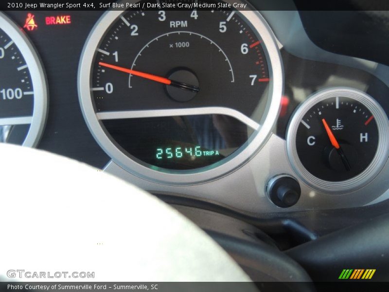 Surf Blue Pearl / Dark Slate Gray/Medium Slate Gray 2010 Jeep Wrangler Sport 4x4