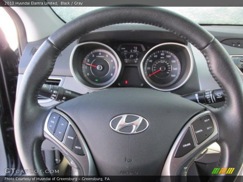 Black / Gray 2013 Hyundai Elantra Limited