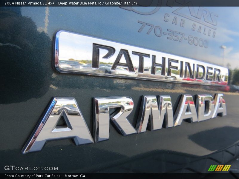 Deep Water Blue Metallic / Graphite/Titanium 2004 Nissan Armada SE 4x4
