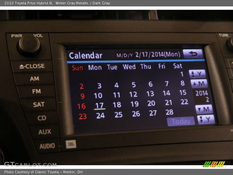 Winter Gray Metallic / Dark Gray 2010 Toyota Prius Hybrid III