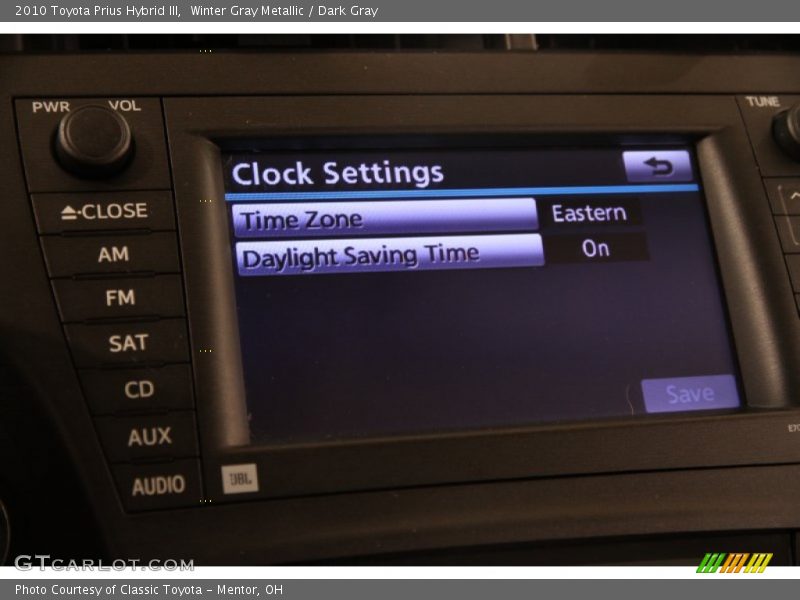 Winter Gray Metallic / Dark Gray 2010 Toyota Prius Hybrid III