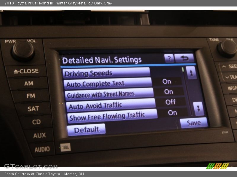 Winter Gray Metallic / Dark Gray 2010 Toyota Prius Hybrid III