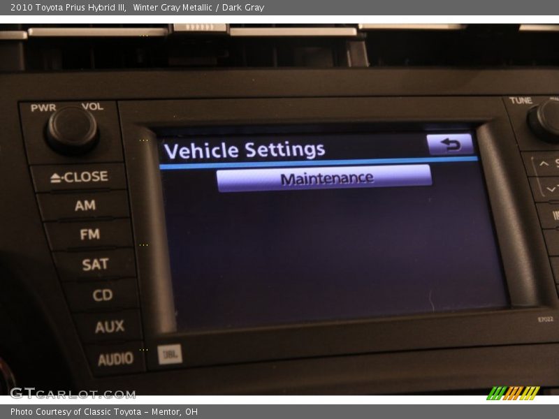 Winter Gray Metallic / Dark Gray 2010 Toyota Prius Hybrid III