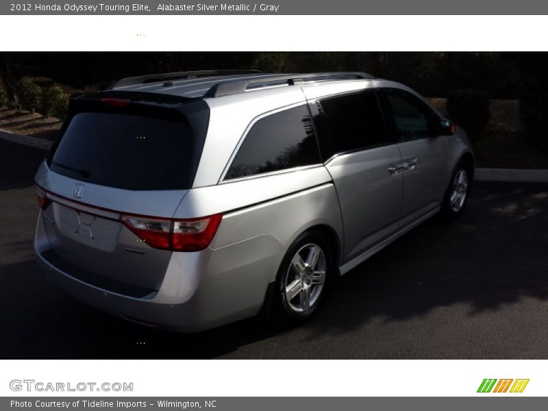 Alabaster Silver Metallic / Gray 2012 Honda Odyssey Touring Elite