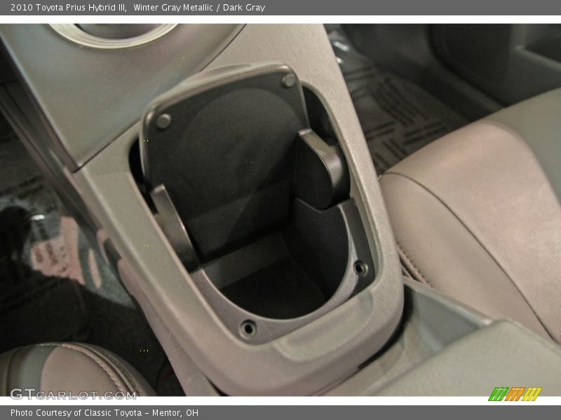 Winter Gray Metallic / Dark Gray 2010 Toyota Prius Hybrid III