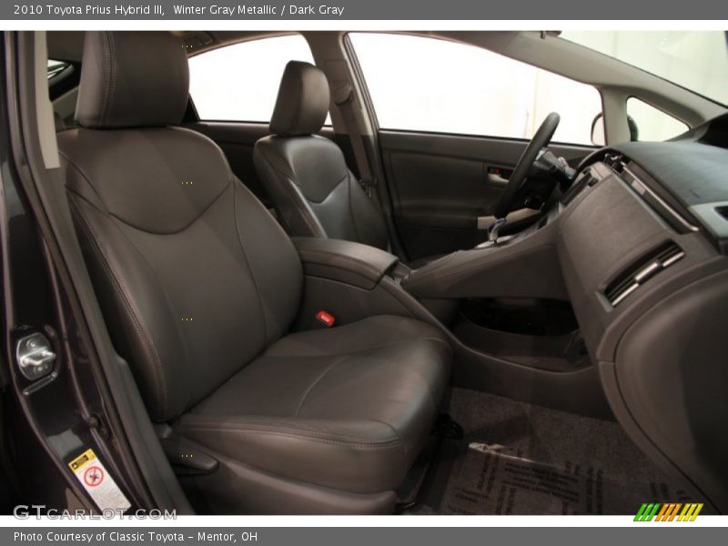 Winter Gray Metallic / Dark Gray 2010 Toyota Prius Hybrid III