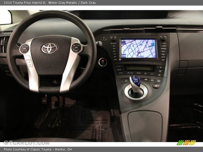 Winter Gray Metallic / Dark Gray 2010 Toyota Prius Hybrid III