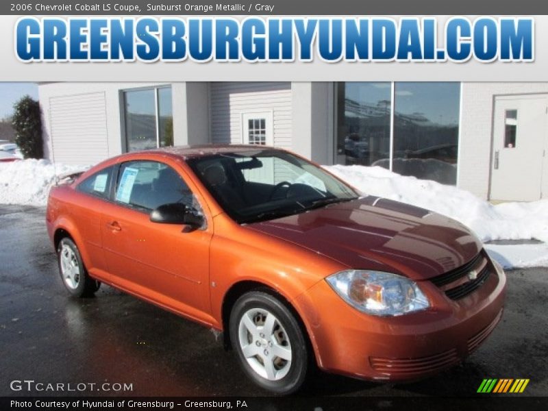 Sunburst Orange Metallic / Gray 2006 Chevrolet Cobalt LS Coupe
