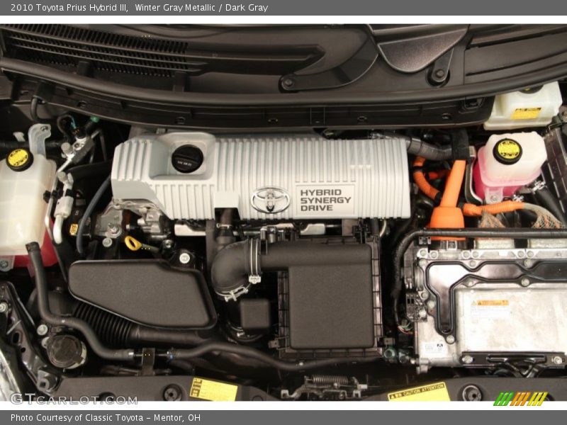 Winter Gray Metallic / Dark Gray 2010 Toyota Prius Hybrid III