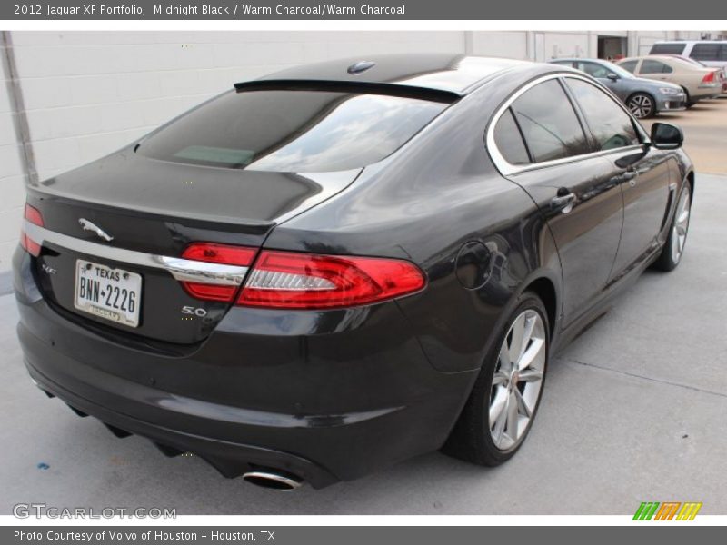 Midnight Black / Warm Charcoal/Warm Charcoal 2012 Jaguar XF Portfolio