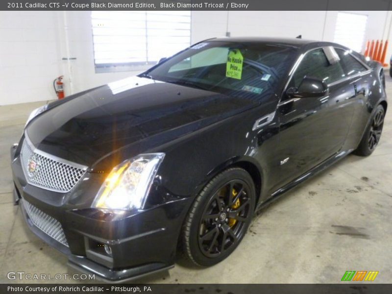 Black Diamond Tricoat / Ebony 2011 Cadillac CTS -V Coupe Black Diamond Edition