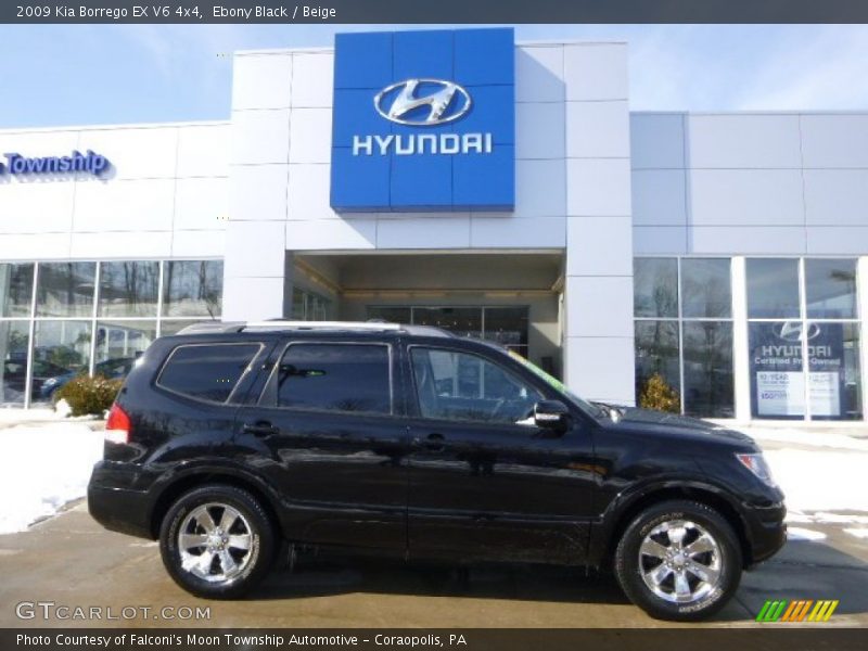 Ebony Black / Beige 2009 Kia Borrego EX V6 4x4