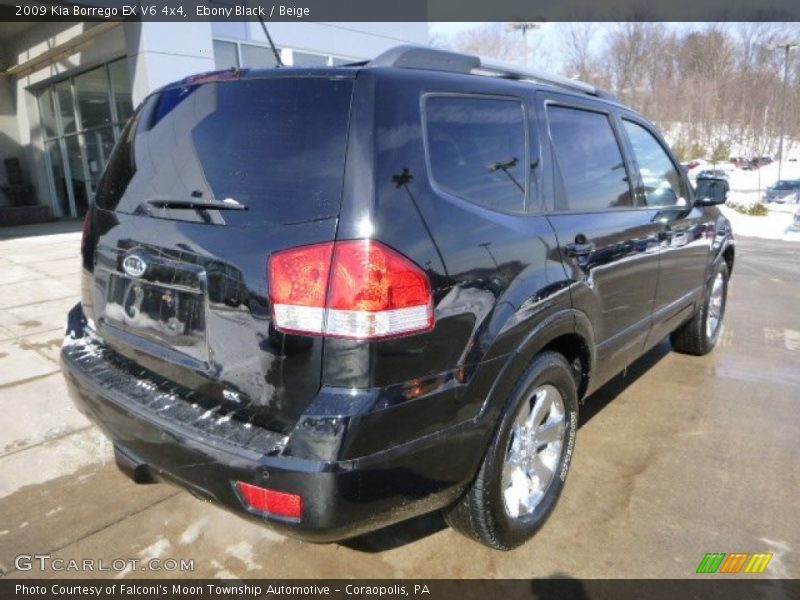 Ebony Black / Beige 2009 Kia Borrego EX V6 4x4