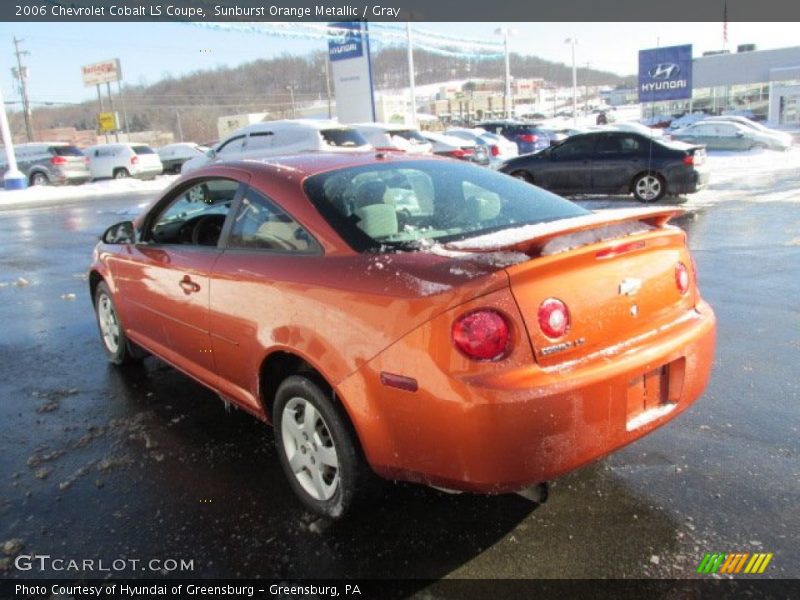 Sunburst Orange Metallic / Gray 2006 Chevrolet Cobalt LS Coupe