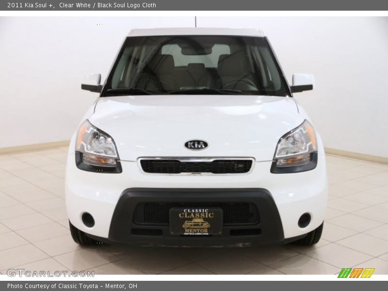 Clear White / Black Soul Logo Cloth 2011 Kia Soul +