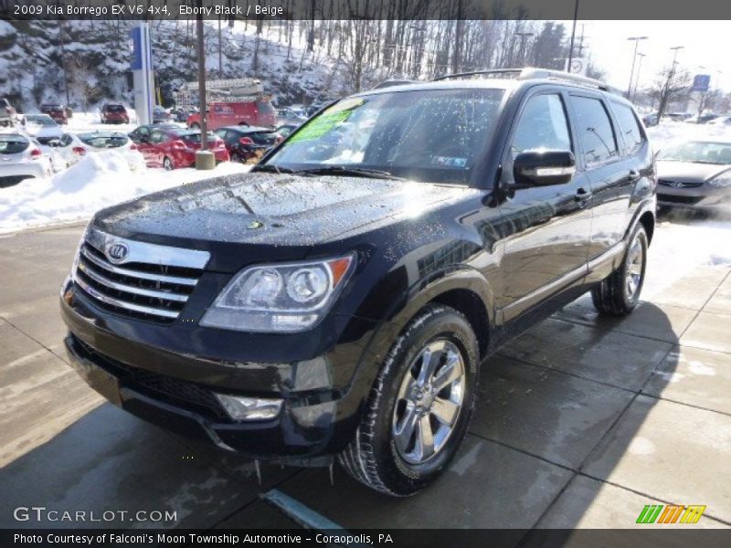 Ebony Black / Beige 2009 Kia Borrego EX V6 4x4