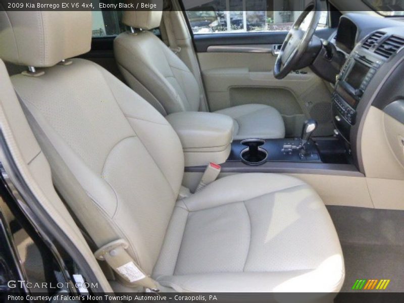 Ebony Black / Beige 2009 Kia Borrego EX V6 4x4