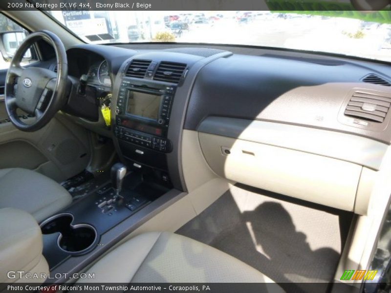 Ebony Black / Beige 2009 Kia Borrego EX V6 4x4