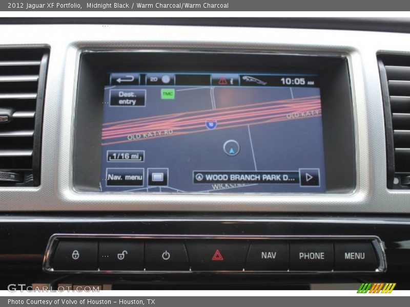 Midnight Black / Warm Charcoal/Warm Charcoal 2012 Jaguar XF Portfolio