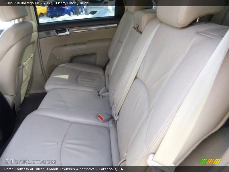 Ebony Black / Beige 2009 Kia Borrego EX V6 4x4