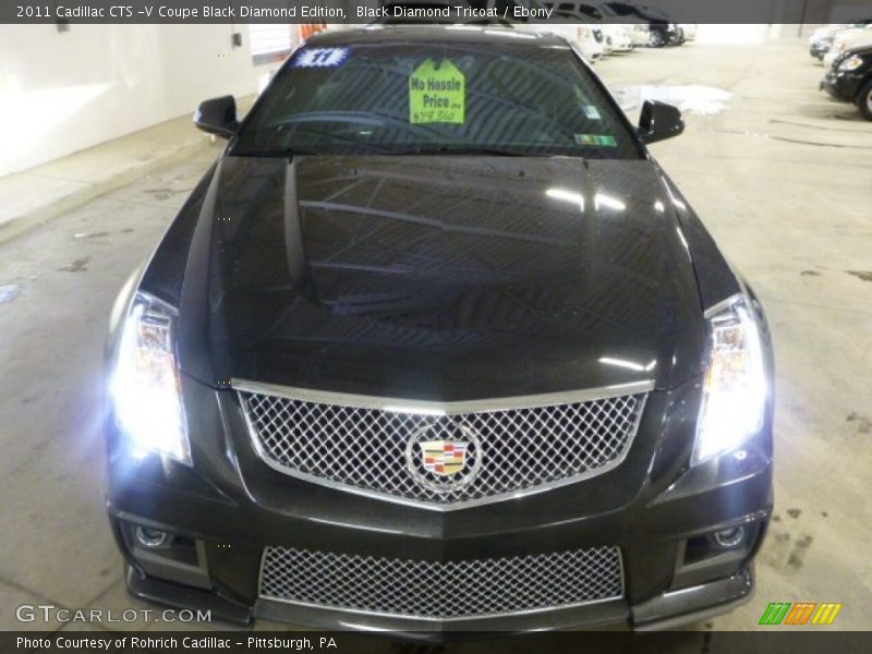 Black Diamond Tricoat / Ebony 2011 Cadillac CTS -V Coupe Black Diamond Edition