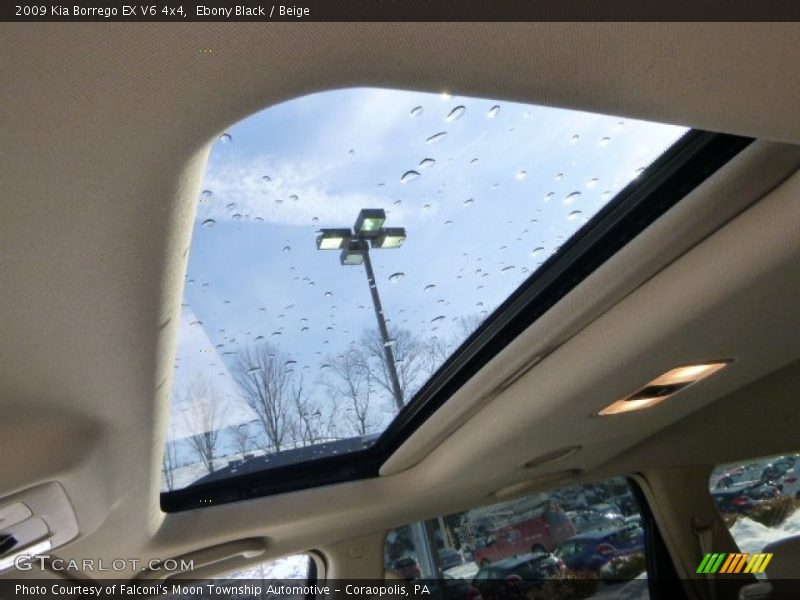 Ebony Black / Beige 2009 Kia Borrego EX V6 4x4