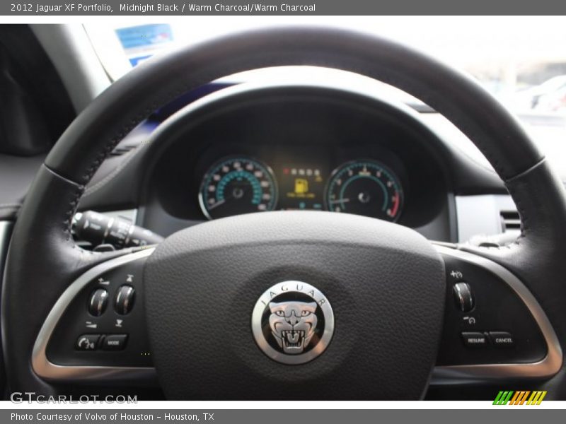 Midnight Black / Warm Charcoal/Warm Charcoal 2012 Jaguar XF Portfolio