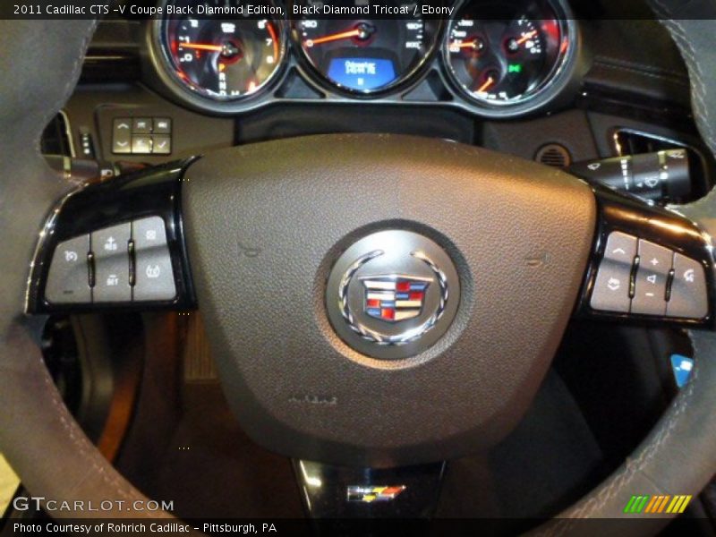 Black Diamond Tricoat / Ebony 2011 Cadillac CTS -V Coupe Black Diamond Edition